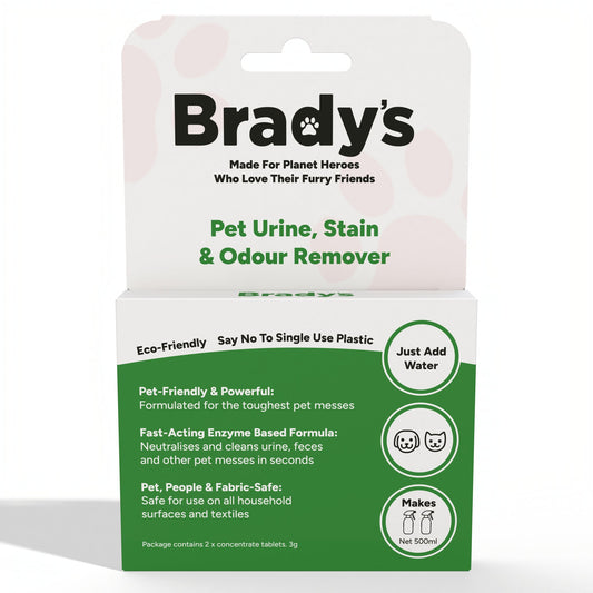 Brady's Pet Urine, Stain & Odour Remover - 500ml - Mountains Natural Pet Foods