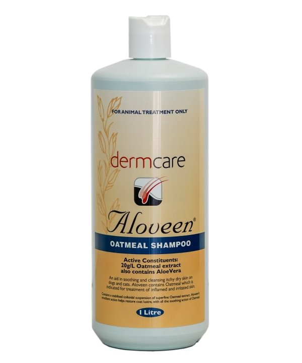 Aloveen Oatmeal Pet Shampoo For Dogs & Cats - 1l - Mountains Natural Pet Foods