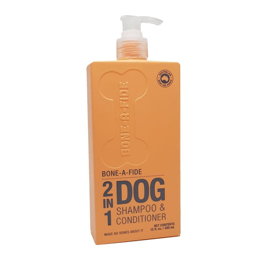 Bone-A-Fide Cool Citrus 2 In 1 Conditioning Dog Shampoo - 450ml - Mountains Natural Pet Foods
