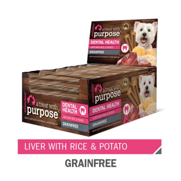 Evolution Dental Sticks - Liver Rice & Potato - Mountains Natural Pet Foods