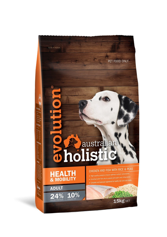 Evolution Holistic Health & Mobility - 15KG - Dog Food - Mountains Natural Pet Foods