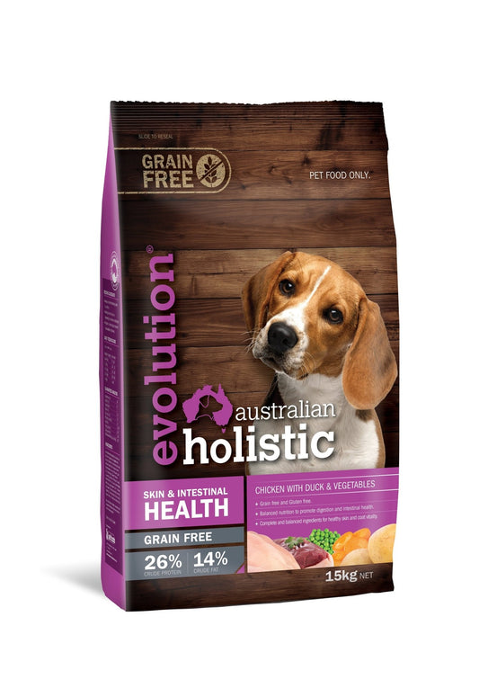 Evolution Holistic Skin & Intestinal Health "Grain Free" - 15KG - Dog Food - Mountains Natural Pet Foods